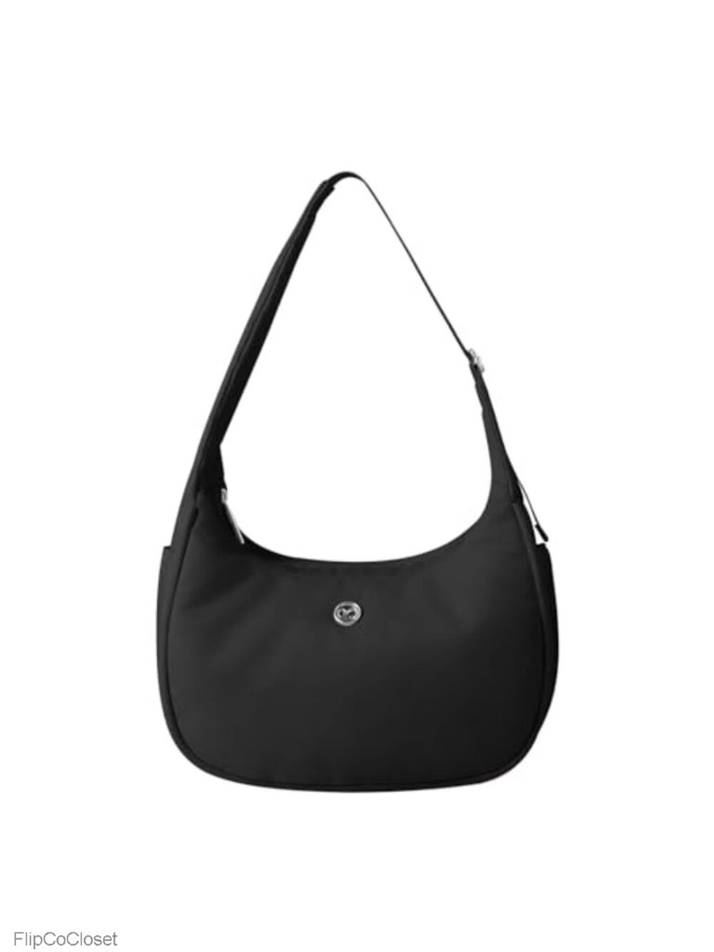 Mini Nylon Crescent Shoulder Bag Small Hobo Purse Water-Repellent Underarm